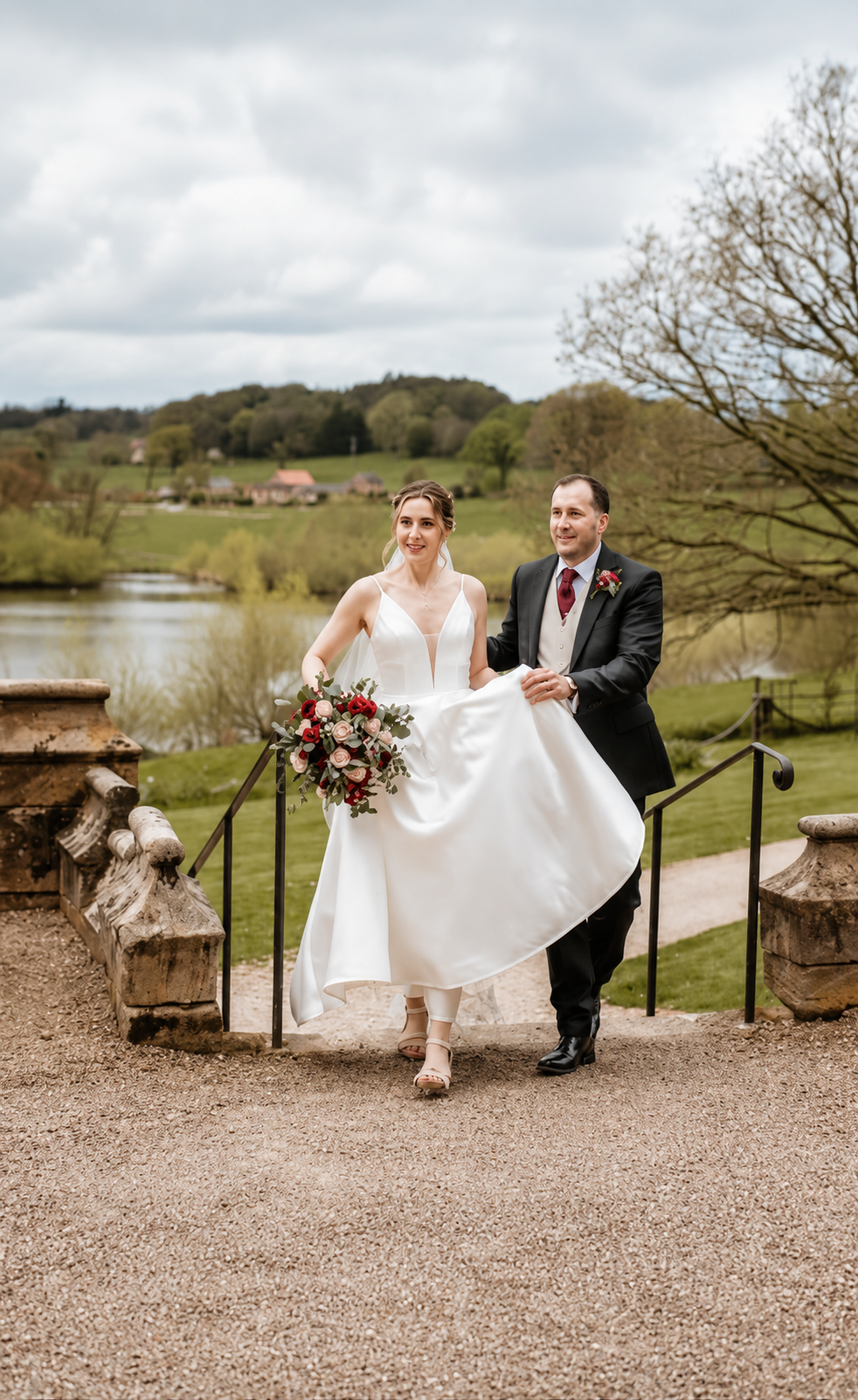 Ripley Castle ripley castle bride and groom flowers wedding florist