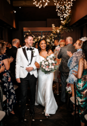 bride and groom manor house lindley wedding florist