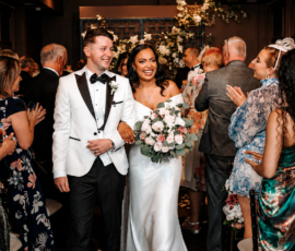Home bride and groom manor house lindley wedding florist