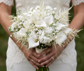 Home grantley hall wedding florist showcases calla lily white bridal bouquet
