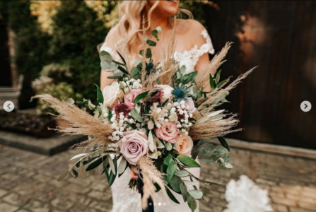 The Normans natasha coustol floral designs boho wedding at the normans bilbrough