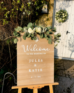 The Chilli Barn welcome venue decor florist at the chilli barn otley for weddings