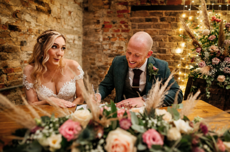 The Normans wedding florist natasha coustol floral designs at the normans bilbrough york creating beautiful flowers