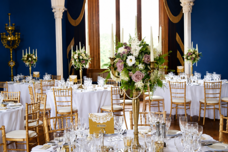 Allerton Castle allerton castle wedding venue dcor beautiful gold candelbra florals