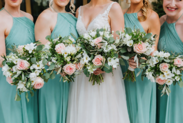 blush and cream wedding flwoers luxury