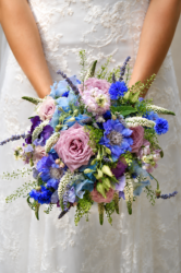 York wedding florist natasha coustol floral designs creates beautiful colourful bridal bouquet