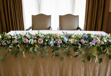 ceremony decor the mansion, wedding flowers