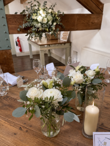The Chilli Barn chilli barn otley wedding leeds florist wedding centerpiece