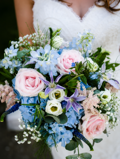 Garden inspired luxury bridal bouquet by Leeds wedding florist