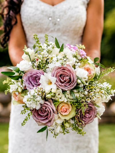 Elegant dusky pink bridal bouquet by harrogate wedding florist natasha coustol floral designs