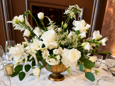 Manor House, Lindley manor house limdley wedding flower centerpiece huddersfield