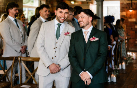 The Venue, Halifax pocket square buttonholes at the venue bowers mill haliffax wedding florist
