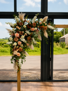 The Hovels, Harewood rustic boho weddings at the hovels at harewood florist
