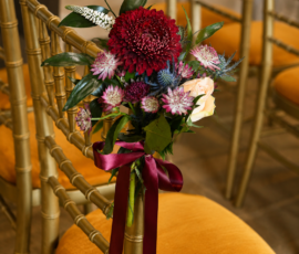 the mansion chair end flowers