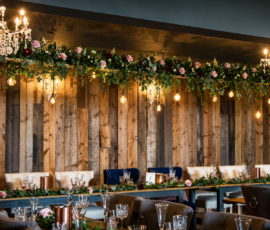 wharfedale grange harrogate wedding florist shelf flowers